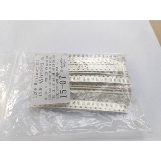 ตัวต้านทาน SMD CHIP 1ohm-1M  1206 SMD Resistor Kit 33valuesX 20pcs=660pcs ***สต๊อกไทย ***