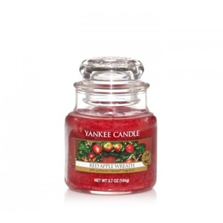 Small Jar Candle Red Apple Wreath