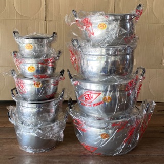 หม้อสองหู หม้อแกง ตราหัวม้า S.T.V**แยกใบ**(เบอร์16-32ซม.)(บาง)
