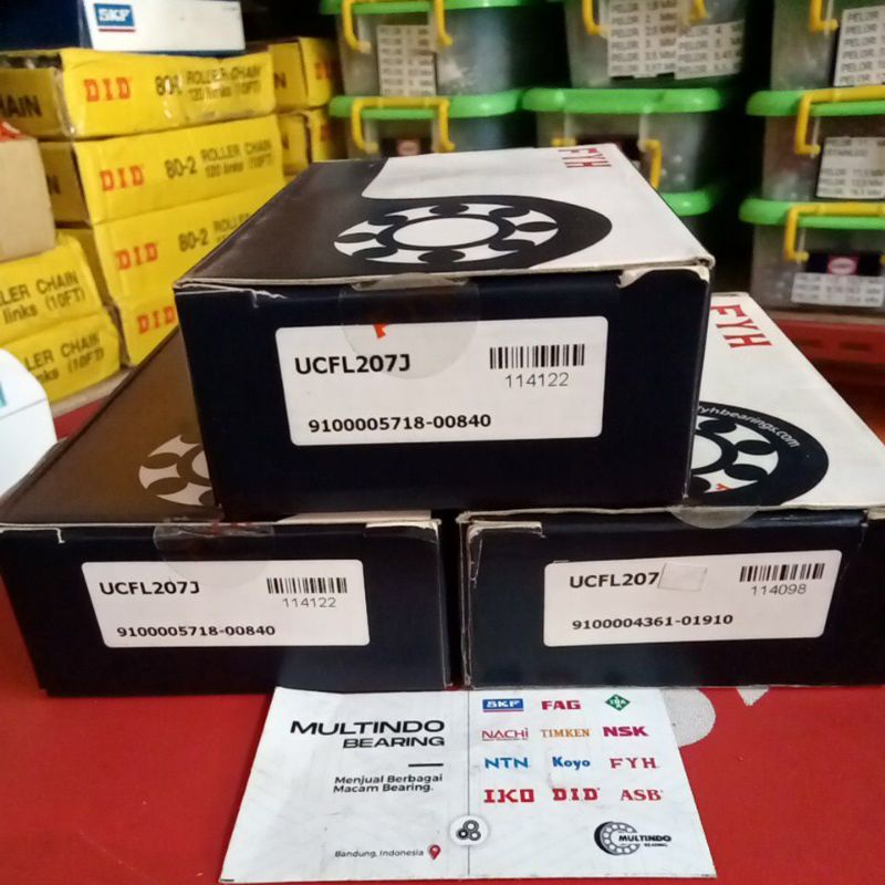 แบริ่งหมอนบล็อก UCFL 207 As 35 MM FYH JAPAN ORIGINAL