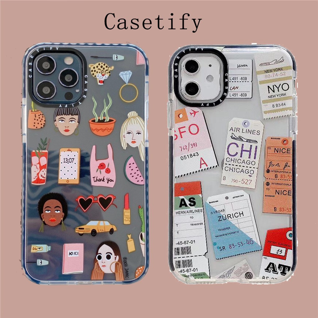 Air Ticket Bar Codeเคสโทรศัพท์แบบนุ่มสําหรับIPhone 12 Pro 11Pro Max 7 8Plusสติกเกอร์ฉลากTranredp Sof