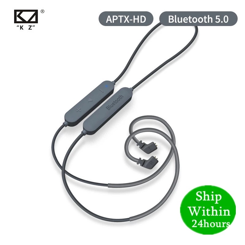 Kz โมดูลอัพเกรดสายหูฟังบลูทูธ 5.0 Aptx HD QCC3034 MMCX 2PIN AS10 ZST ZSN ZS10 PRO AS16 ZSX C12 ES4