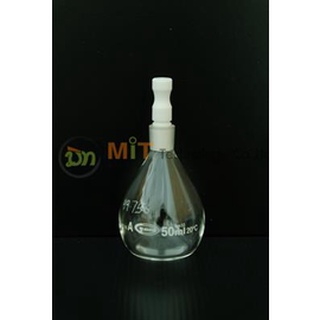 268.237 Pycnometer 25ML 50ML  100ML Cal/ Gay Lussac PTFE Stopper (GLASSCO) ขวดหาความถ่วงจำเพาะ
