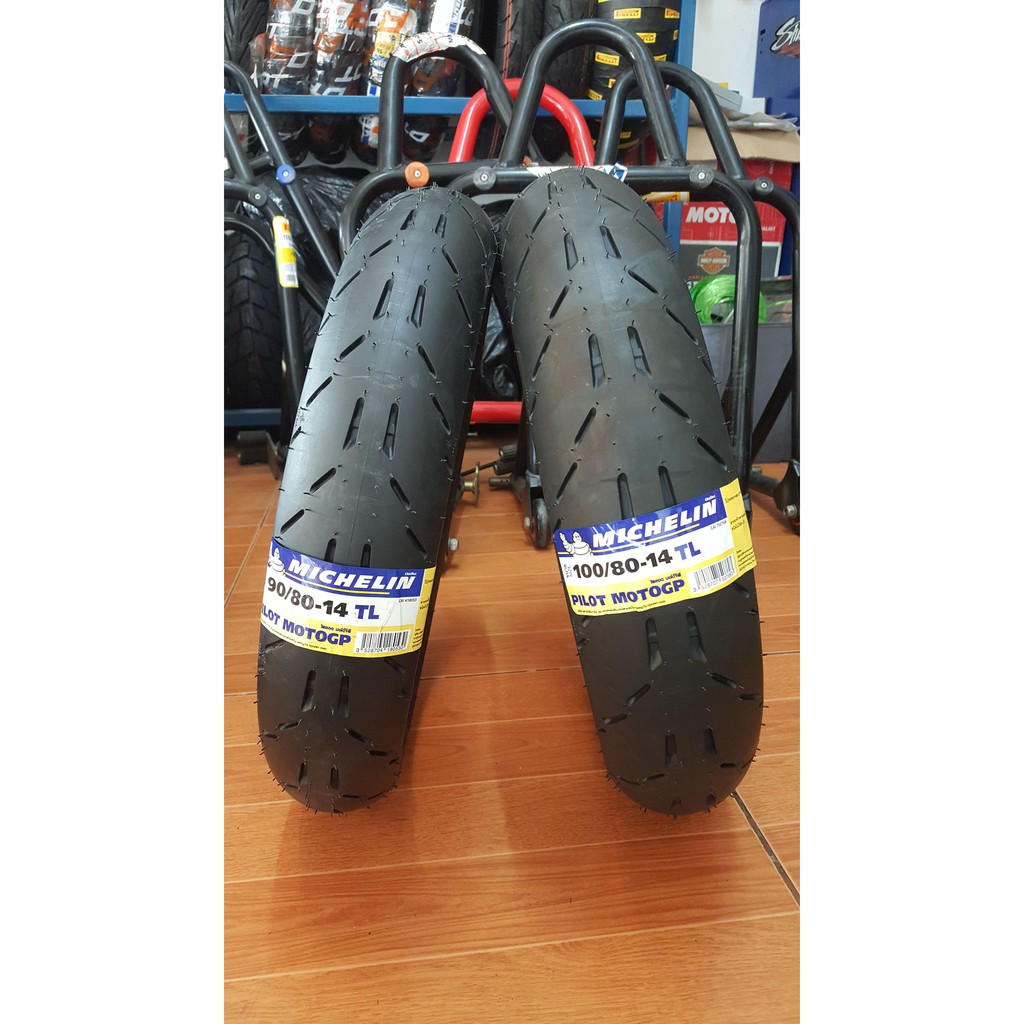 ยางนอก Michelin Pilot Moto GP ขนาด 90/80-14 และ 100/80-14 สำหรับ PCX, Click125i, Yamaha GT125, Click