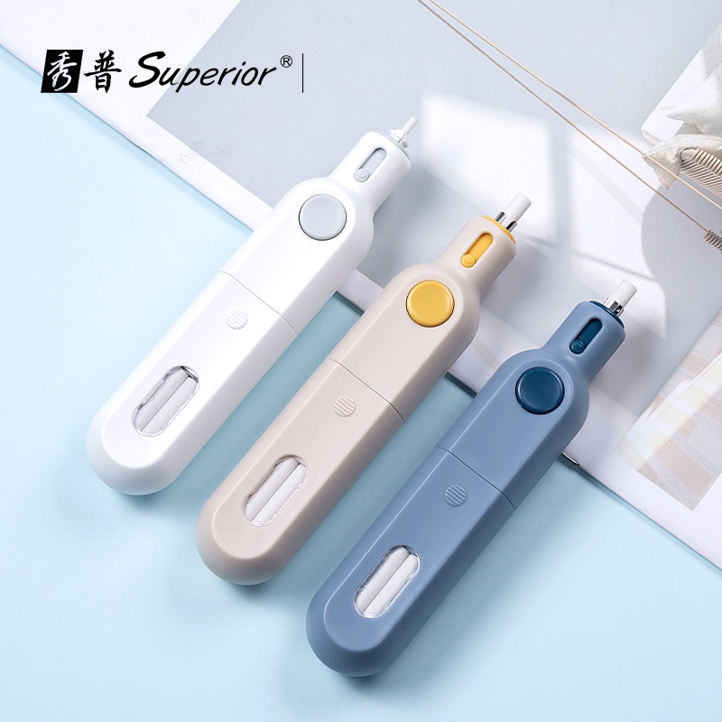 ซูปู ยางลบไฟฟ้า ยางลบหมุนไฟฟ้า ยูเอสบี ชาร์จอัตโนมัติเหมือนปากกายางลบลบได้ร่างปากกาเน้นข้อความยางลบเหมือนยางลบออกจากไม่มีเครื่องหมายนักเรียนประ
