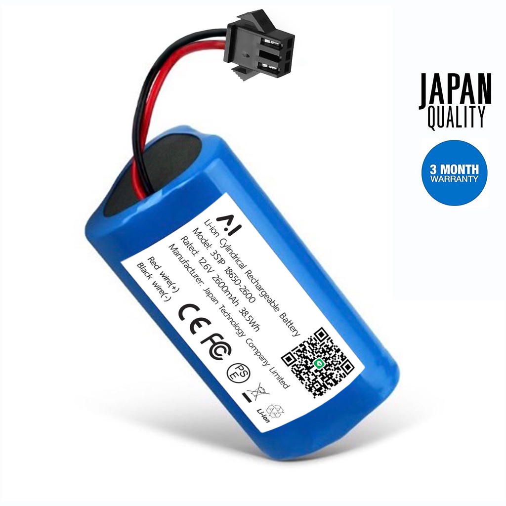 Battery แบตเตอรี่หุ่นยนต์ดูดฝุ่น For MisterRobot, Xiaomi Mi G1,Ecovac,Deebot Battery Li-ion 3500mAh 14.4-14.8VJapan
