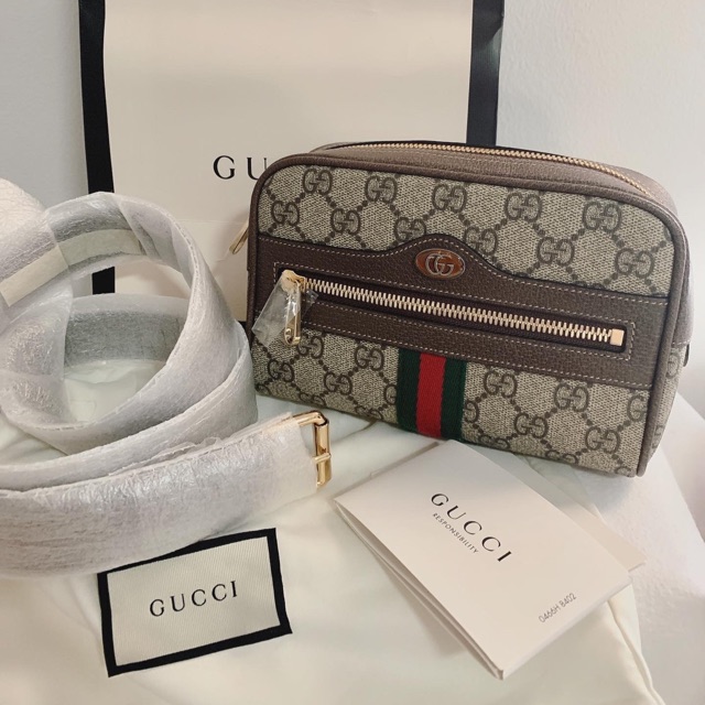 New Gucci Ophidia GG Supreme small belt bag
