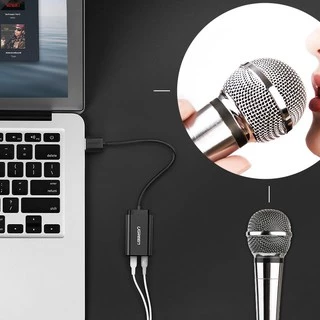 UGREEN อะแดปเตอร์การ์ดเสียงภายนอก 3 . 5 มม Usb To Pc