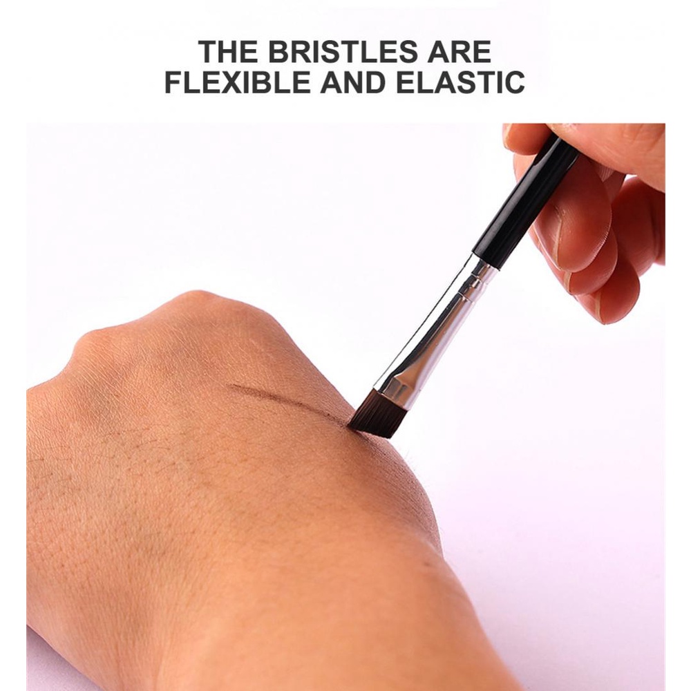 Mollie Lipper Eyebrow Eyeliner Brush Professional Small Angled Eyebrow Brush High Quality Eye brow liner Brush Brow Contour Brush เครื่องมือแต่งหน้า - รูปที่ 5