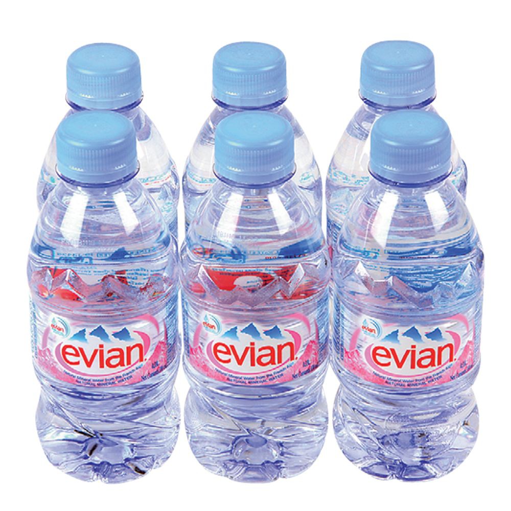 ราคาพิเศษ!! เอเวียง น้ำแร่ธรรมชาติ 330 มล. แพ็ค 6 ขวด Evian Mineral Water 330 ml x 6 Bottles