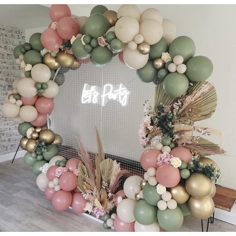 ลูกโป่ง สี Retro อย่างหนา 10 นิ้ว อย่างหนา แพ็ค 10 ลูก - รูปที่ 5