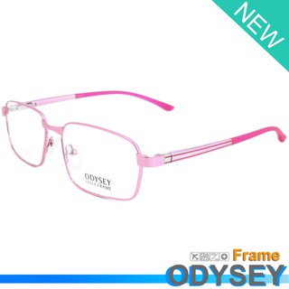 Odysey แว่นตา รุ่น 6072 C-7 สีชมพู กรอบเต็ม ขาสปริง วัสดุ สแตนเลส สตีล (สำหรับตัดเลนส์) กรอบแว่นตา Eyeglasses