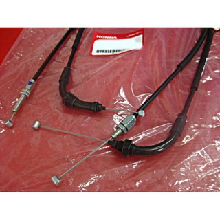 HONDA GROM GROM125 MSX125 THROTTLE CABLE A&amp;B CABLE SET "GENUINE PARTS"  // สายคันเร่ง ของแท้ ของใหม่ รับประกันคุณภาพ