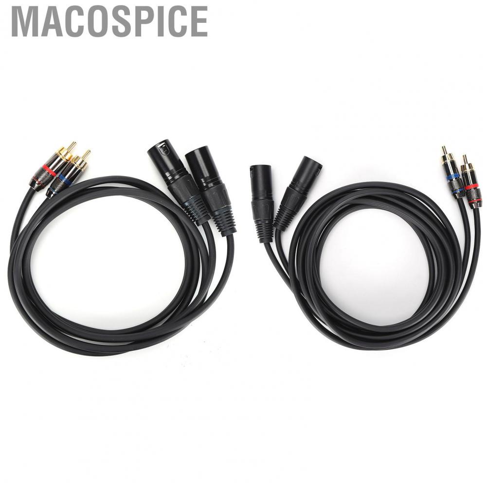 Macospice JORINDO Microphone Cable Dual XLR Male to RCA Adapter for