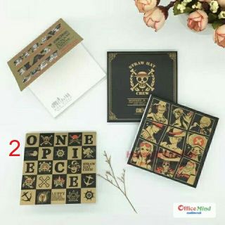 กระดาษโน๊ต ลายการ์ตูนวันพีช ลิขสิทธิ์แท้!!!