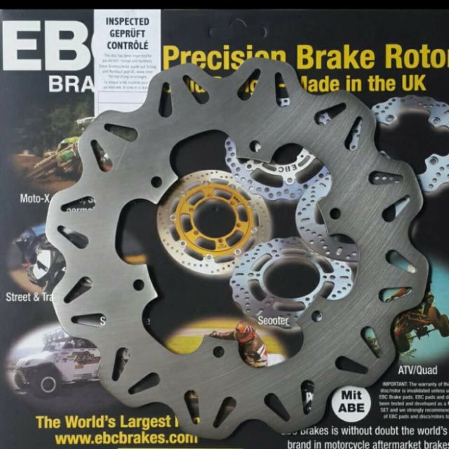 จานเบรค EBC Brakes รุ่น Vee rotor / Vespa GTS 150 300, GTV300 , Primavera, Sprint, LX