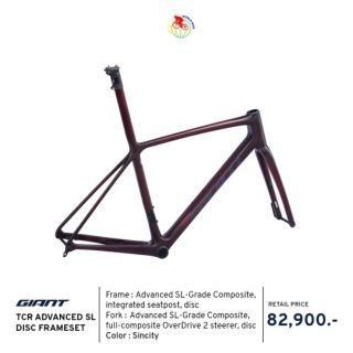 Frameset​ เฟรมจักรยาน​เสือหมอบ​คาร์บอน​ยี่ห้อ​giant TCR advance​ SL​ปี 2021 ดิสเบรค