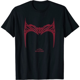 เสื้อยืด พิมพ์ลายโลโก้ Marvel Doctor Strange 2 Scarlet Witch Crown สําหรับผู้ชาย