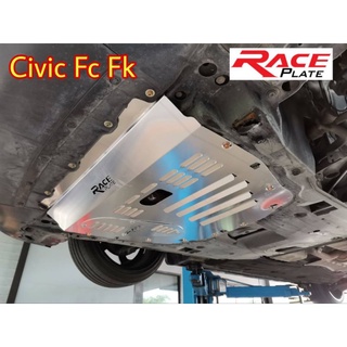 แผ่นปิดใต้ท้อง แผ่นปิดใต้ห้องเครื่องอลูมิเนียม Raceplate Undertray สำหรับ Honda Civic Fc, Fk 2016-2021