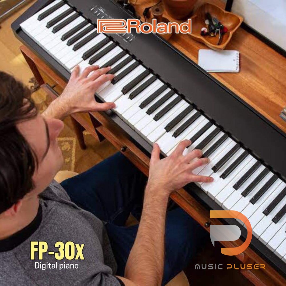 Roland FP-30X เปียโน88 คีย์ น้ำหนักคีย์เหมือนเปียโนไม้ มาพร้อมเสียงเปียโนระบบ SuperNatural เพิ่มเสีย