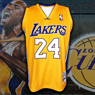 เสื้อบาส เสื้อบาสเกตบอล NBA LA. Lakers เสื้อทีม ลอส แองเจลิส เลเกอร์ส #BK0008 รุ่น Classic Kobe Bryant#24 ไซส์ S-5XL