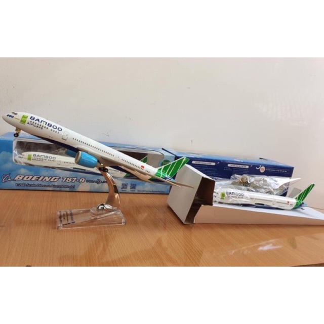 โมเดลเครื่องบิน Bamboo b787-9 มีล้อ 32 ซม