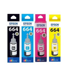 น้ำหมึก EPSON T6641 BK 70ml. ของแท้ 100% เป็นของใหม่ล่าสุด