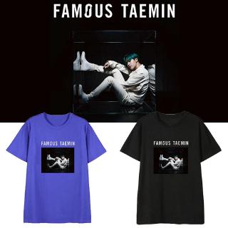 เสื้อยืดผ้าฝ้ายพิมพ์ลาย KPOP SHINee TAEMIN