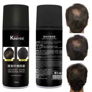 Kingyes Hair Spray สเปรย์ผม ไฟเบอร์ ปิดผมบาง ผมขาว แก้ปัญหาหัวล้าน 130 ml