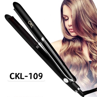 CKL CKL-109 🔥ถูกสุด/พร้อมส่ง🔥 CKL109 เครื่องหนีบผม ที่หนีบผม ปรับความร้อน4ระดับ ร้อนเร็ว หนีบตรง ทำวอลลุ่ม งุ้มปลาย หนีบเงา