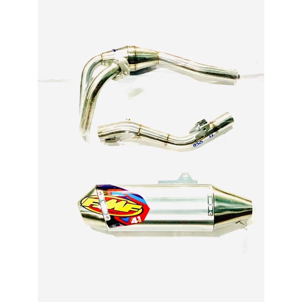 ท่อสูตร ท่อแต่งklx230 ปลายอลู เงิน