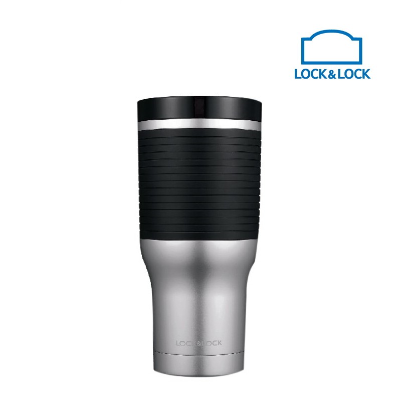 LOCK&LOCK à¹à¸à¹‰à¸§à¹€à¸à¹‡à¸šà¸„à¸§à¸²à¸¡à¸£à¹‰à¸­à¸™-à¸„à¸§à¸²à¸¡à¹€à¸¢à¹‡à¸™ Cylinder Tumbler 390ML-Silver