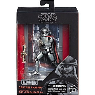 Hasbro Star Wars The Black Series 40th Anniversary Titanium Series Captain Phasma สินค้าถูกต้องลิขสิทธิ์