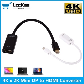 Lcckaa 4K x 2K Mini DP เป็น HDMI สายเคเบิลที่เข้ากันได้กับ Mini DP จอแสดงผลพอร์ตแปลง Apple MacBook Air Pro โปรเจคเตอร์ทีวี