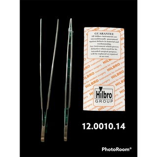 12.0010.14* DRESSING FORCEP SERRATED STR 14.5cm