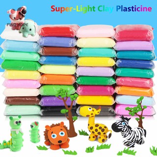 Super-Light Clay Slime Modeling Plasticine Sculpting DIY Toys Kids With Tools Educational 12/24/36 Colors