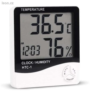 ที่วัดอุณหภูมิและความชื้น HTC-1 Thermometer &amp; Hydrometer ที่วัดอุณหภูมิในห้อง เครื่องวัดอุณหภูมิและความชื้น