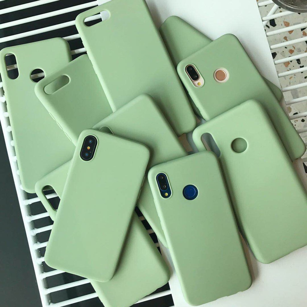 เคสโทรศัพท์มือถือ สีเขียว สีน้ำตาลอ่อน สีเทา สําหรับ Xiaomi Redmi Note 7 5 6 S 2 4 X Mi 8 Lite 9 Se Mix 2 S Max 3