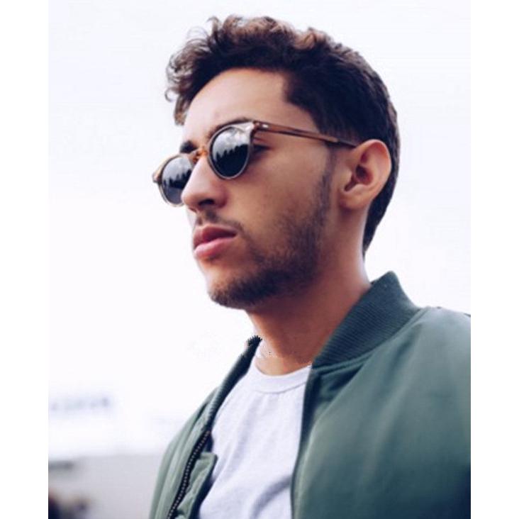 New High Quality Round Sunglasses Men Retro Vintages Driving