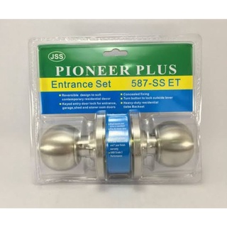 ลูกบิดประตูเหล็กอย่างดี Pioneer plus ลูกปิดพร้อมลูกกุญแจ