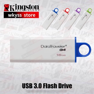 Kingston แฟลชไดรฟ์ USB 3.0 16GB 32GB 64GB 128GB G4 พลาสติก