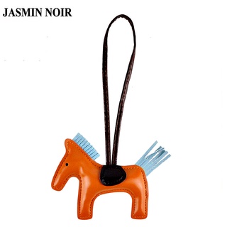 Jasmin Noir จี้หนัง Pu รูปม้าน่ารักอุปกรณ์เสริมสําหรับเย็บผ้า