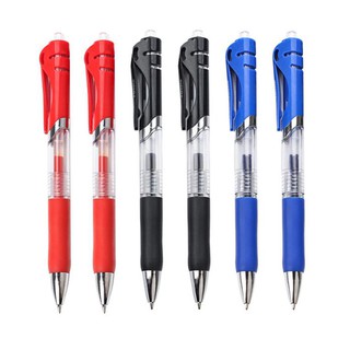 🔥ปากกาเจลแบบกดด้ามยาง 0.5🔵🔴⚫️ชิ้นละ 4บาท✔️พร้อมส่ง(🧩เลือกสี)ปากกาเจล ปากกากด ปากกา ปากกากึ่งลูกลื่น ปากกาลูกลื่น ของขวัญ