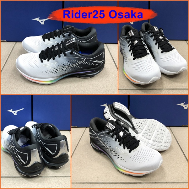 Mizuno Wave Rider 25 Osaka รองเท้าวิ่งออกกำลังกาย ยอดนิยม สีสวย นุ่มใส่สบายเท้า เบา น่าใช้ J1GC21080