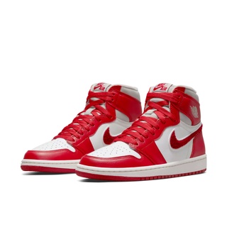 Nike Jordan AIR JORDAN 1HI womens sneakers leather high-top sneakers ของแท้ 100%