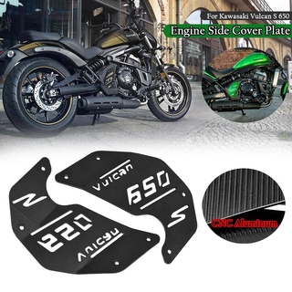 Ljbkoall ฝาครอบเครื่องยนต์อลูมิเนียม CNC สีเขียว สีดํา สําหรับ Kawasaki Vulcan S 650 EN650 VN650 EN VN 650 2015-2022