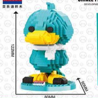 ตัวต่อ Duck Bill Boy เป็ดน้อยสีเขียวน่ารักมากๆ จำนวนตัวต่อ 746 ชิ้น_BALODY 18096