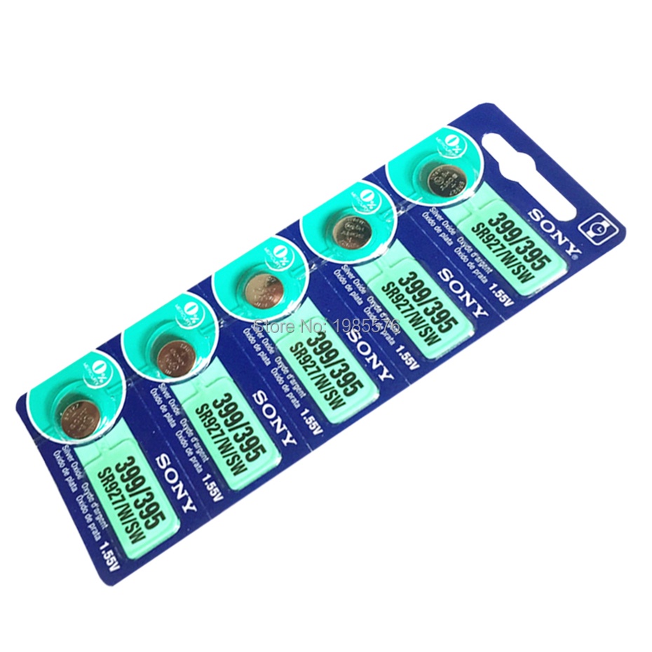 แบตเตอรี่10cs NEW FOR SONY 395 SR927SW 399 SR927W AG7 LR927 1.55V Watch ...