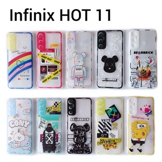 เคส Infinix Hot11  เคสใสลายกราฟฟิตี้สุดคูล **มีเก็บเงินปลายทาง**