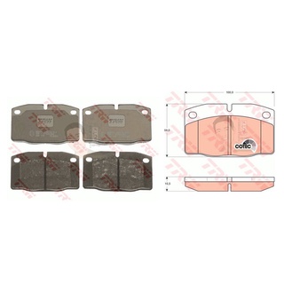 GDB199 ผ้าเบรค-หน้า(TRW) (เนื้อผ้า COTEC) OPEL ASTRA 1600 ปี89, DAEWOO FANTASIA